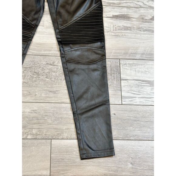 Easel Black Faux Leather Legging Pants Size S - Picture 3 of 6